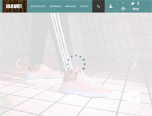 Tablet Screenshot of issue-shoes.com